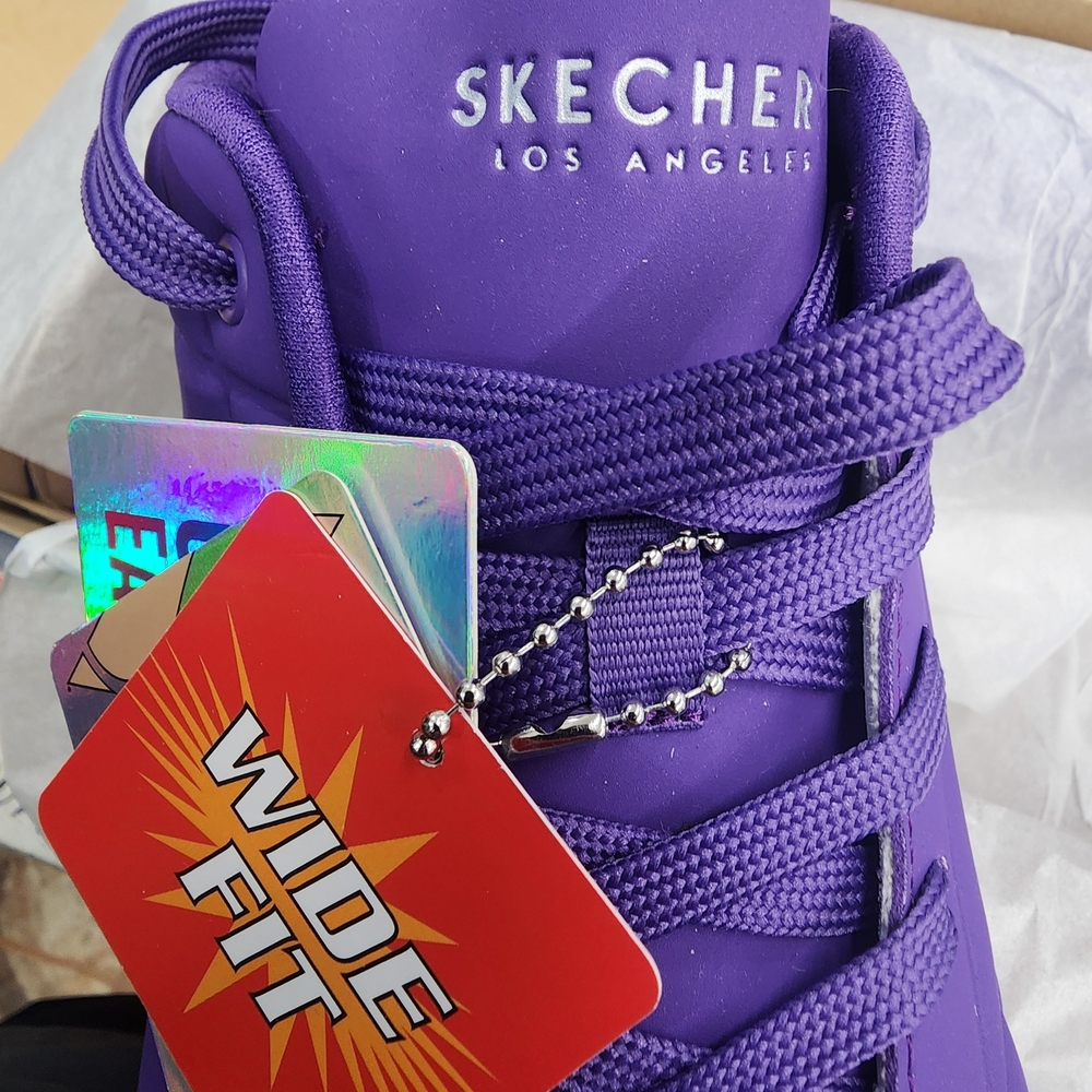 Skechers Purple Wide Fit Sneakers